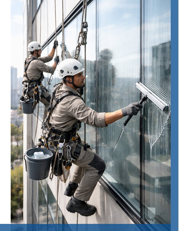Мойка окон альпинистами в Щёлкове от 4681 р. | ВЫСОТНИК-Щлк
