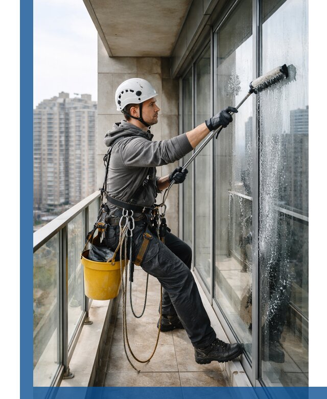 Профессиональная мойка балконного остекления в Щёлкове