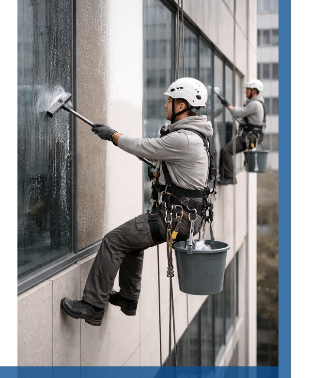 Мойка фасадов зданий в Щёлкове под ключ от 364 р. | ВЫСОТНИК-Щлк