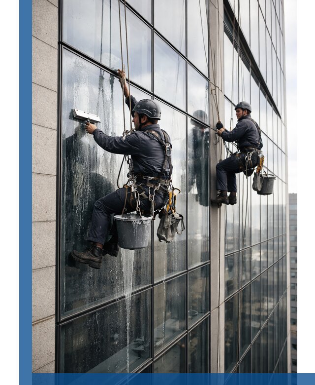 Профессиональная мойка стеклянных фасадов зданий в Щёлкове