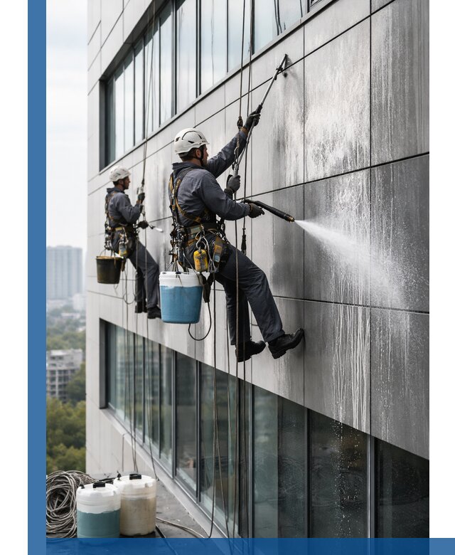 Профессиональная мойка вентилируемых фасадов в Щёлкове