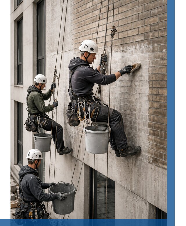 Удаление высолов с фасада в Щёлкове от 260 р. | ВЫСОТНИК-Щлк