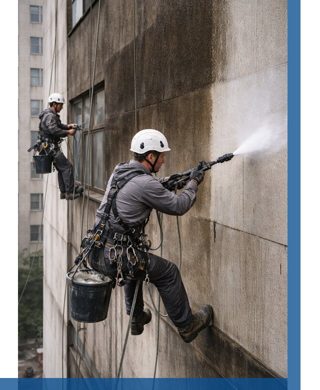 Очистка фасада от копоти в Щёлкове от 260 р. | ВЫСОТНИК-Щлк