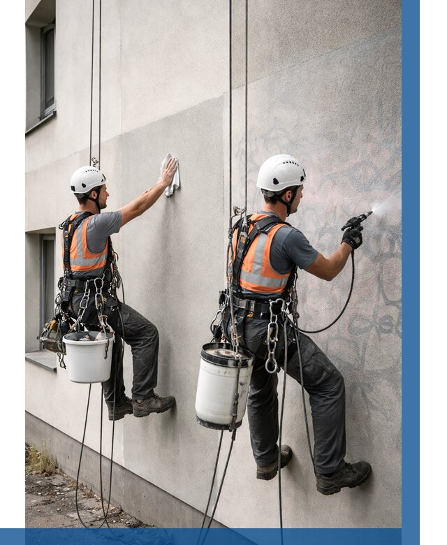 Антиграффити покрытие фасада в Щёлкове от 624 р. | ВЫСОТНИК-Щлк