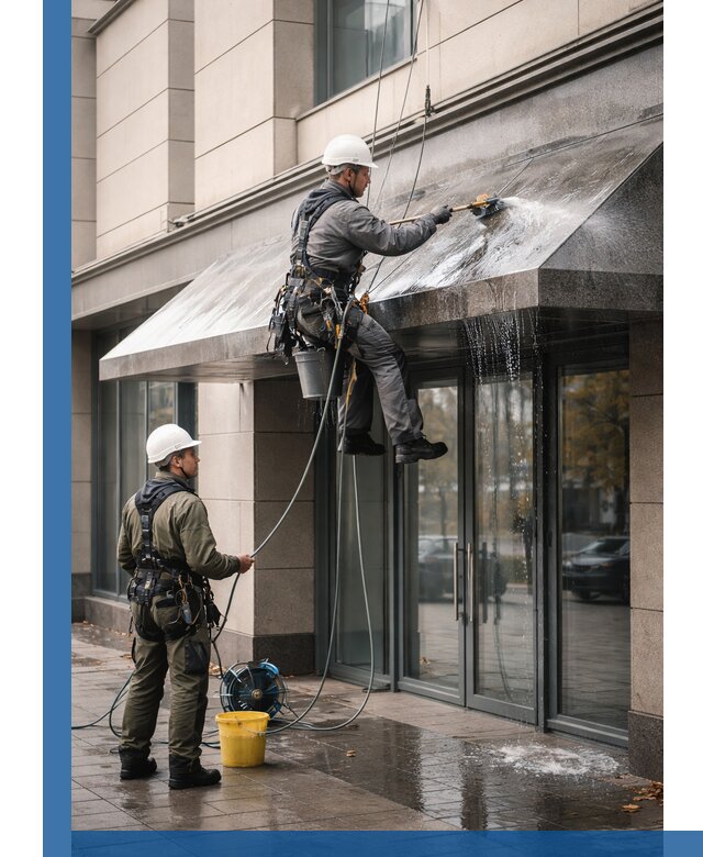 Профессиональная мойка козырьков и навесов в Щёлкове