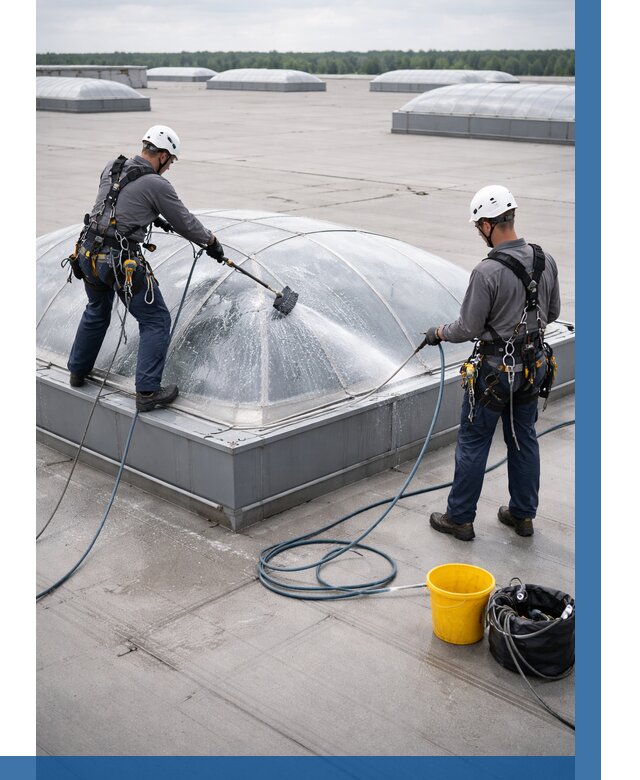 Мойка зенитных фонарей в Щёлкове, заказать от 4681 р. | ВЫСОТНИК-Щлк