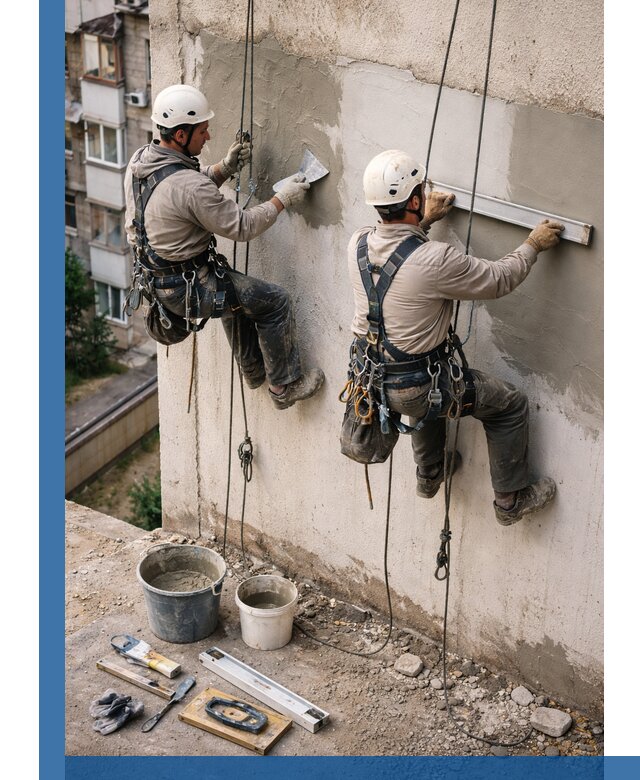 Комплексный ремонт штукатурного фасада с гарантией в Щёлкове