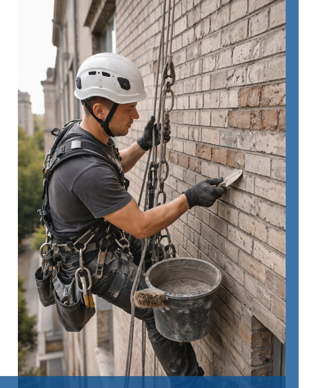 Ремонт кирпичной кладки фасада в Щёлкове от 1873 р. | ВЫСОТНИК-Щлк