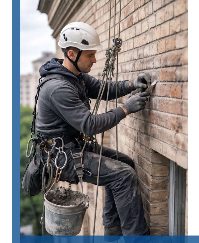 Качественный ремонт кирпичной кладки фасада в Щёлкове с гарантией