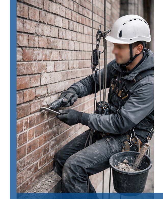 Расшивка кирпичных швов фасадов и стен, ремонт в Щёлкове