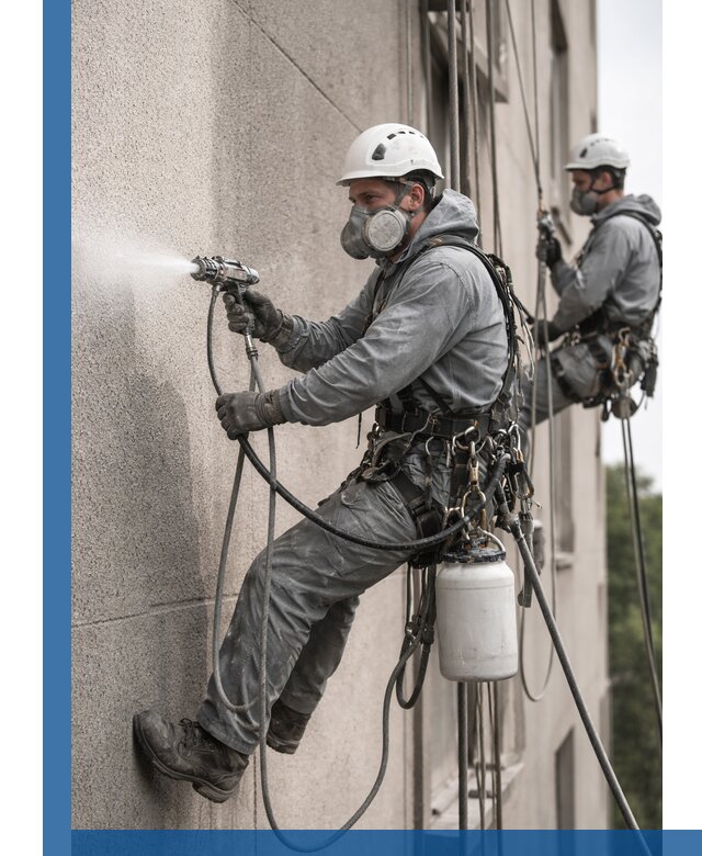 Безвоздушная покраска фасадов зданий в Щёлкове профессионально