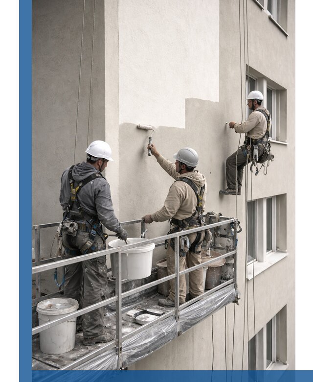 Покраска оштукатуренного фасада в Щёлкове под ключ с гарантией