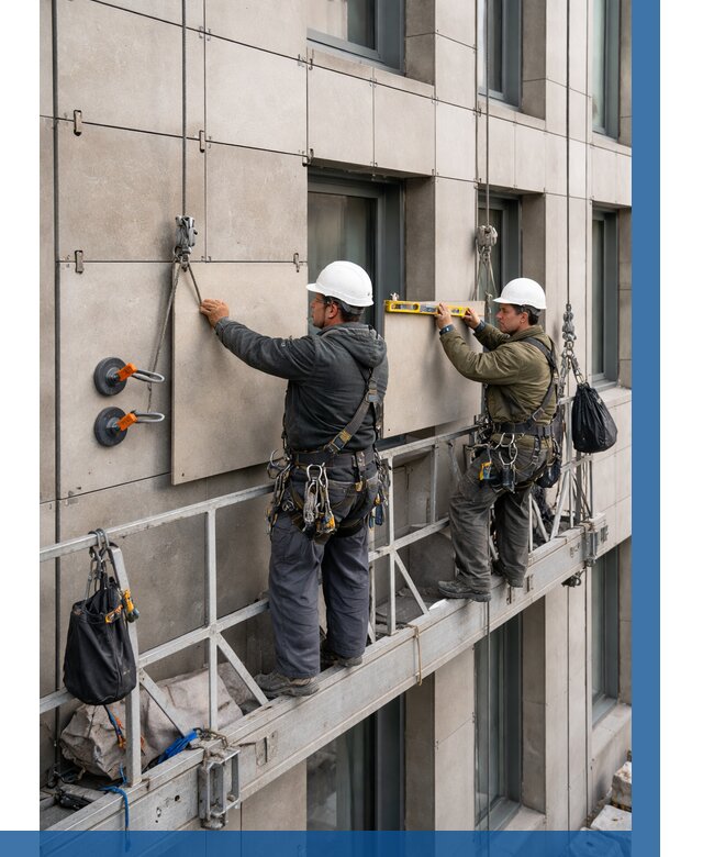 Монтаж керамогранита на фасад в Щёлкове от 2601 р. | ВЫСОТНИК-Щлк