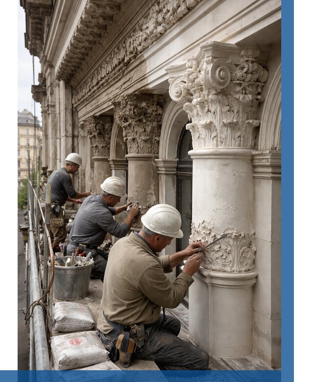 Реставрация фасадной лепнины в Щёлкове от 2601 р. | ВЫСОТНИК-Щлк