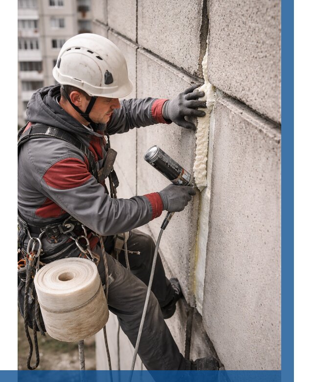 Утепление межпанельных швов в Щёлкове от 728 р. | ВЫСОТНИК-Щлк