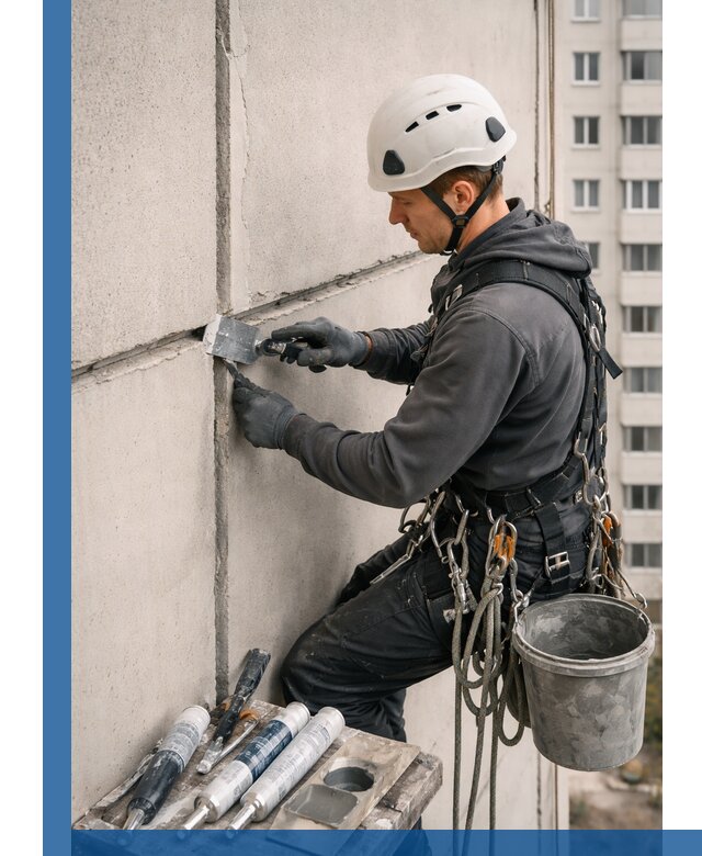 Ремонт межпанельных швов в Щёлкове герметизация и восстановление