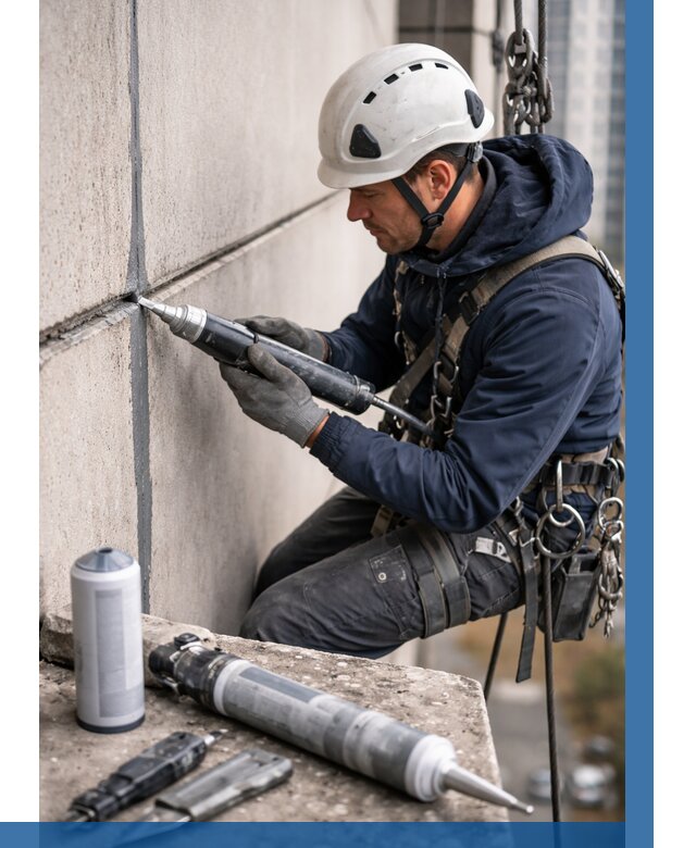 Вторичная герметизация швов в Щёлкове от 468 р. | ВЫСОТНИК-Щлк