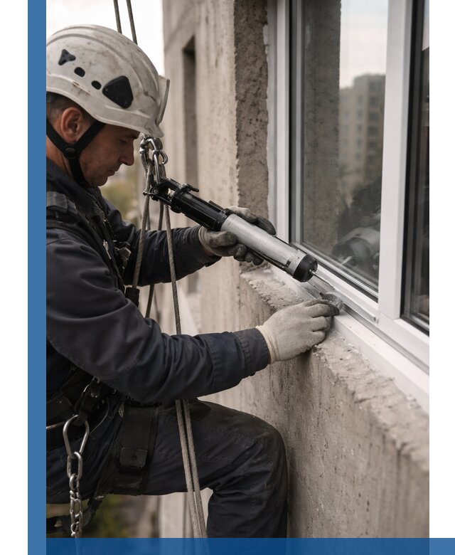 Герметизация оконных швов снаружи в Щёлкове профессионально