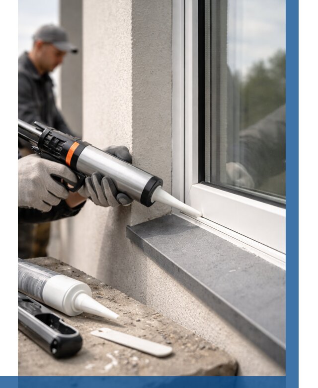 Герметизация монтажных швов окон в Щёлкове от 676 р. | ВЫСОТНИК-Щлк