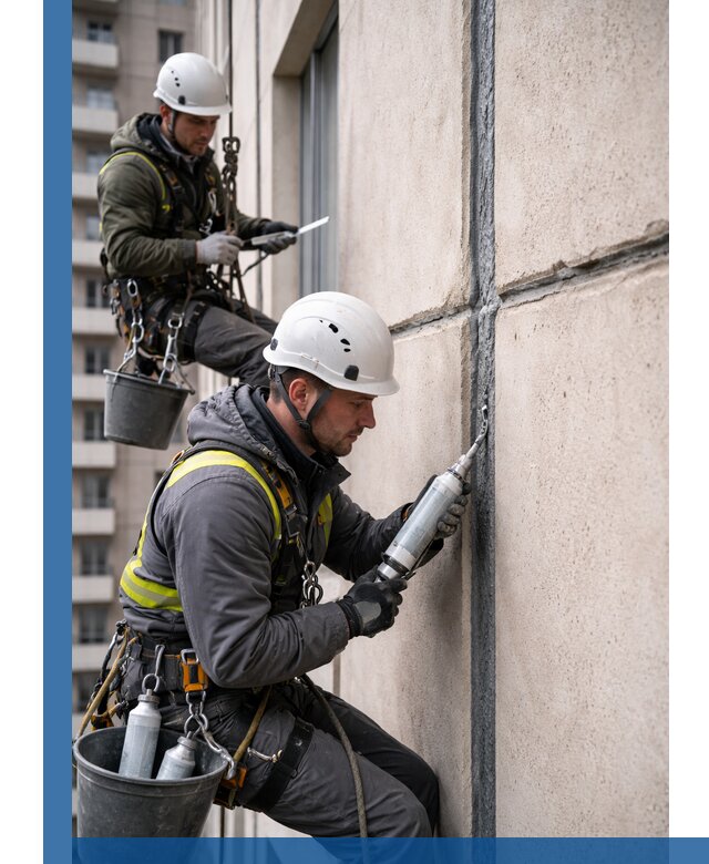 Герметизация деформационных швов фасада в Щёлкове качественно