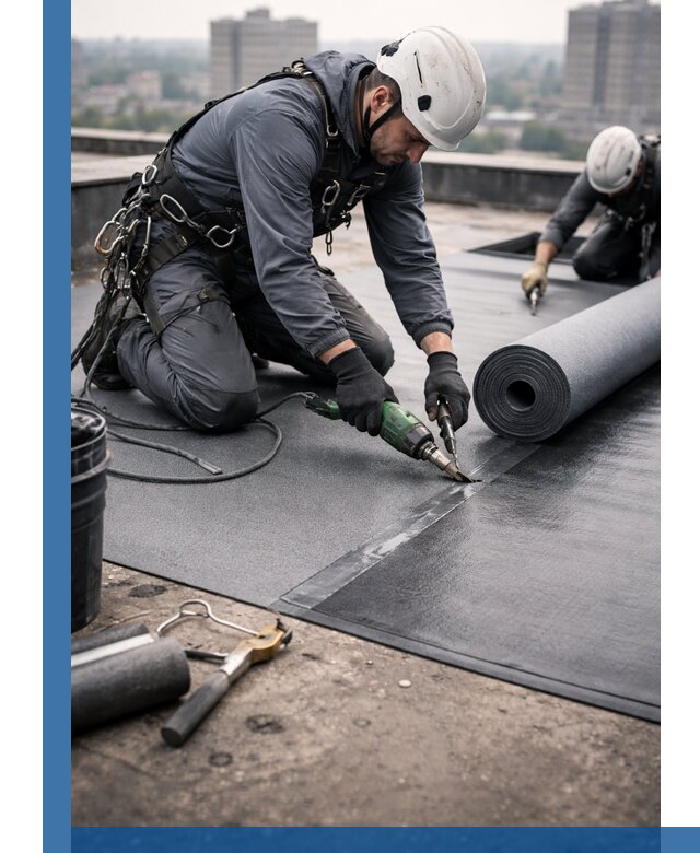 Ремонт мягкой кровли в Щёлкове с выездом промальпинистов