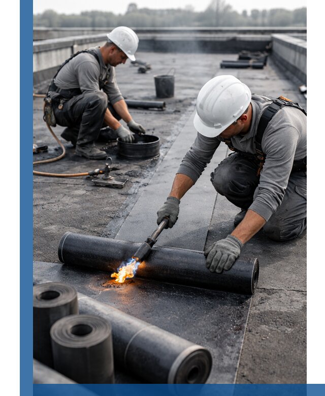 Ремонт рулонной кровли в Щёлкове герметизация и восстановление