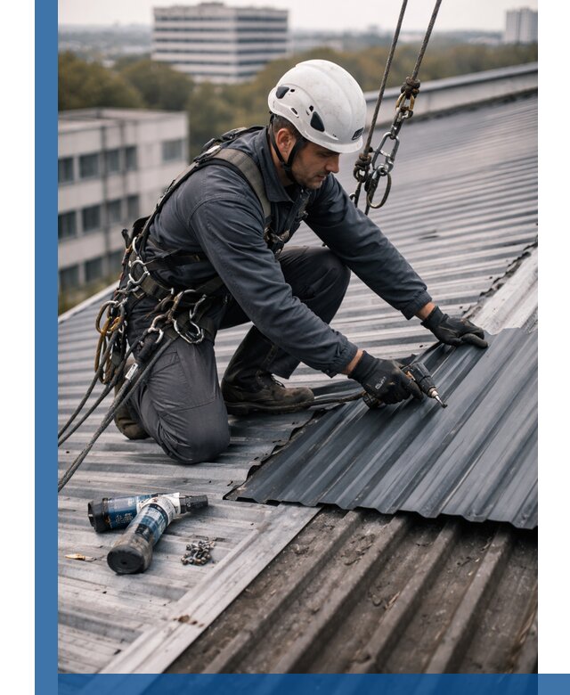 Ремонт профнастила на кровле в Щёлкове, работы под ключ