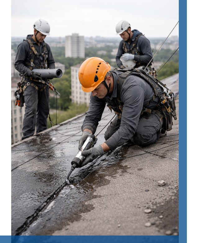 Устранение протечек кровли в Щёлкове от 12484 р. | ВЫСОТНИК-Щлк