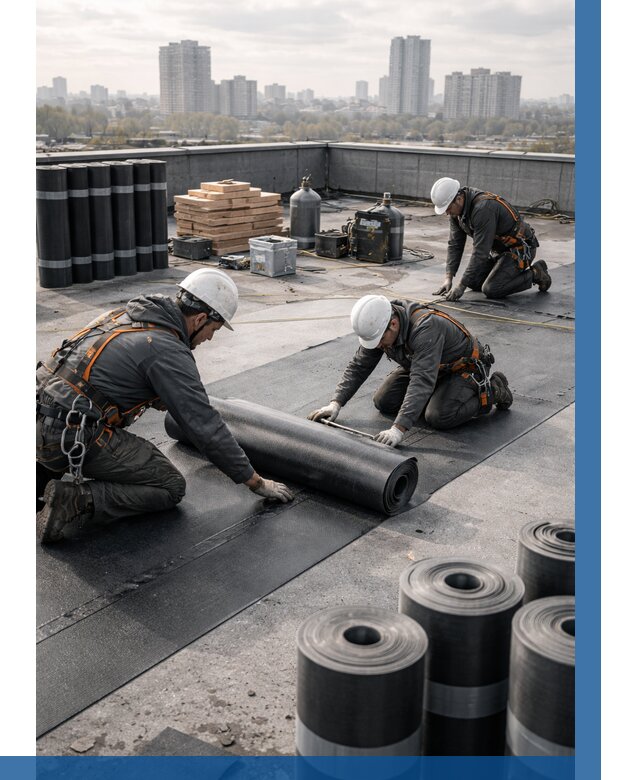 Монтаж мягкой кровли под ключ в Щёлкове от 468 р. | ВЫСОТНИК-Щлк