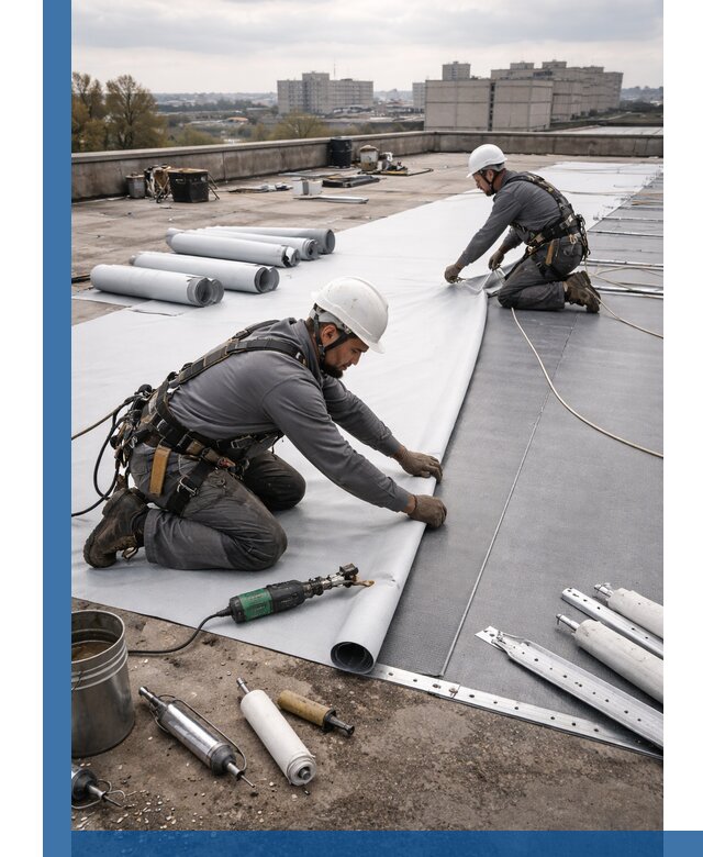 Монтаж мембранной кровли в Щёлкове для промышленных зданий