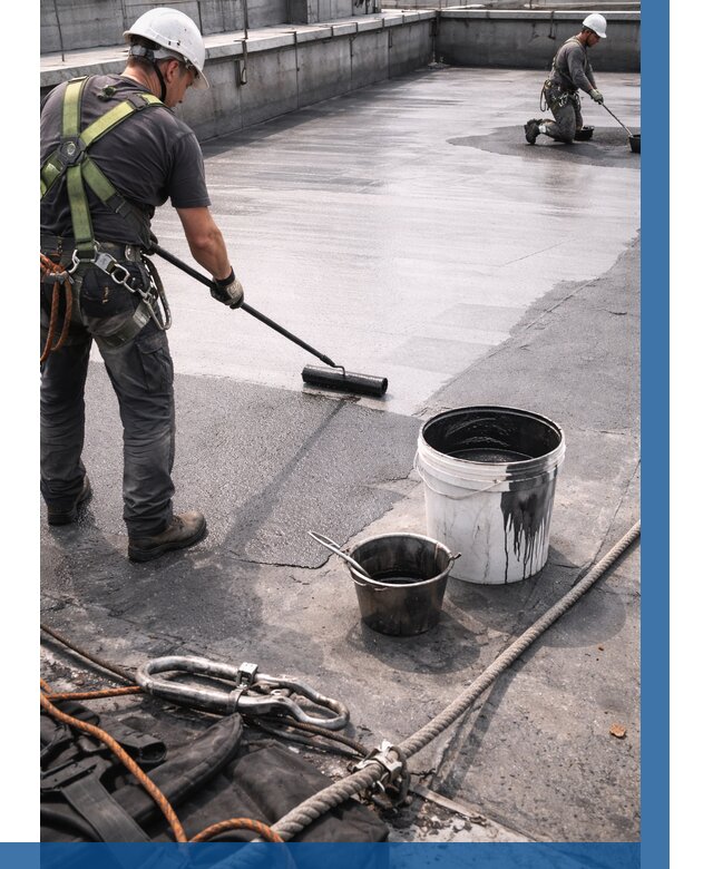 Гидроизоляция кровли жидкой резиной в Щёлкове от 520 р. | ВЫСОТНИК-Щлк