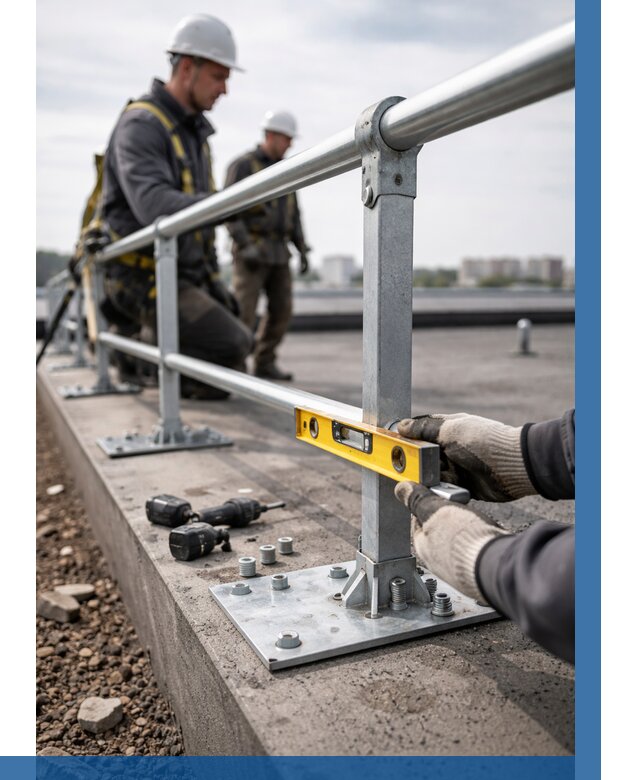 Монтаж кровельного ограждения в Щёлкове от 1248 р. | ВЫСОТНИК-Щлк