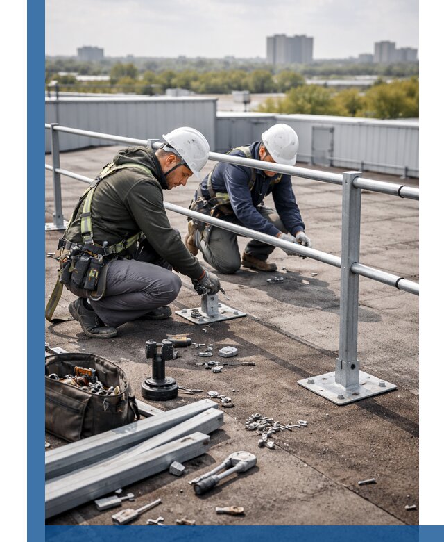 Монтаж кровельного ограждения в Щёлкове под ключ с гарантией