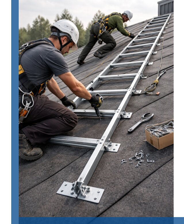 Профессиональный монтаж кровельной лестницы в Щёлкове под ключ