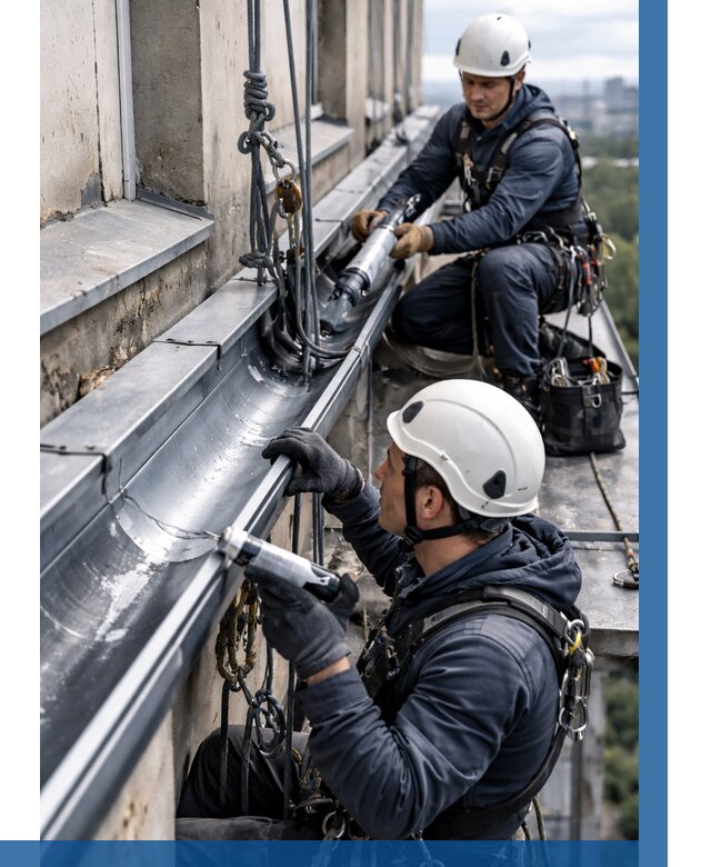 Ремонт водосточных желобов в Щёлкове от 6762 р. | ВЫСОТНИК-Щлк