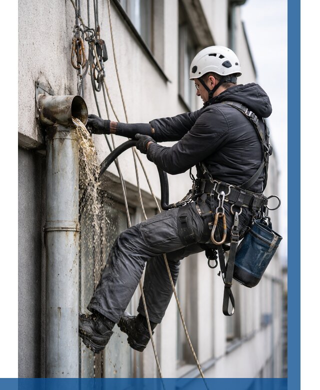 Прочистка водосточных труб в Щёлкове от 3641 р. | ВЫСОТНИК-Щлк