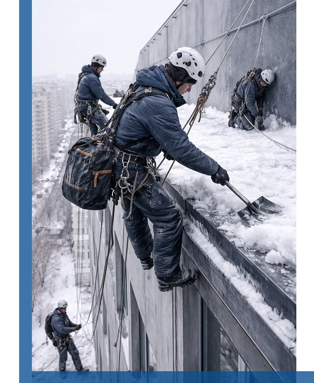 Абонентское обслуживание кровли зимой в Щёлкове регулярный уход