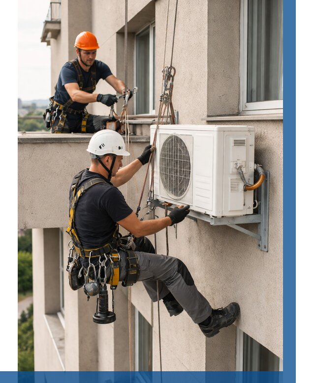 Монтаж внешнего блока кондиционера в Щёлкове от 6762 р. | ВЫСОТНИК-Щлк