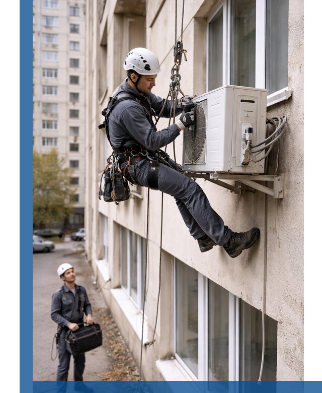 Демонтаж внешнего блока кондиционера в Щёлкове профессионально