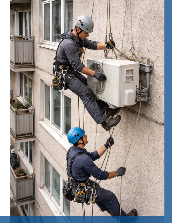 Перенос внешнего блока кондиционера в Щёлкове от 9363 р.| ВЫСОТНИК-Щлк