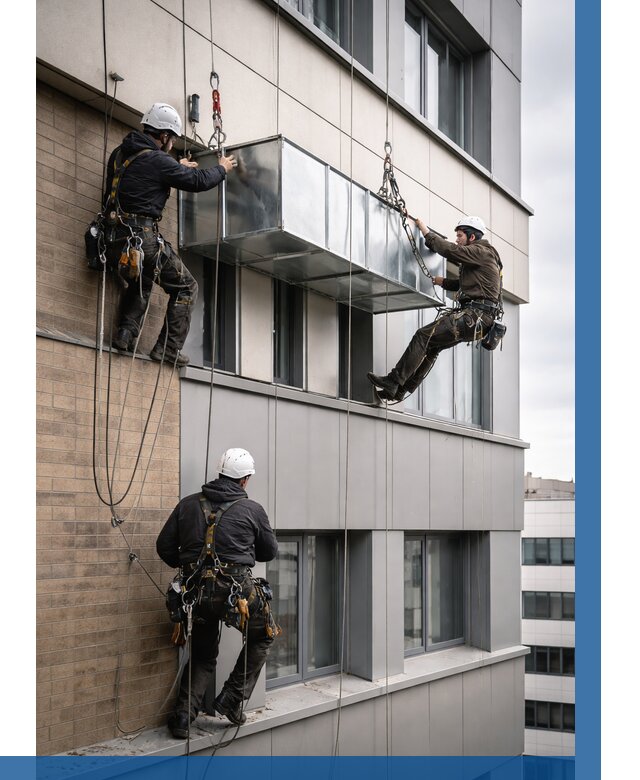 Монтаж воздуховодов на фасаде в Щёлкове от 1560 р. | ВЫСОТНИК-Щлк