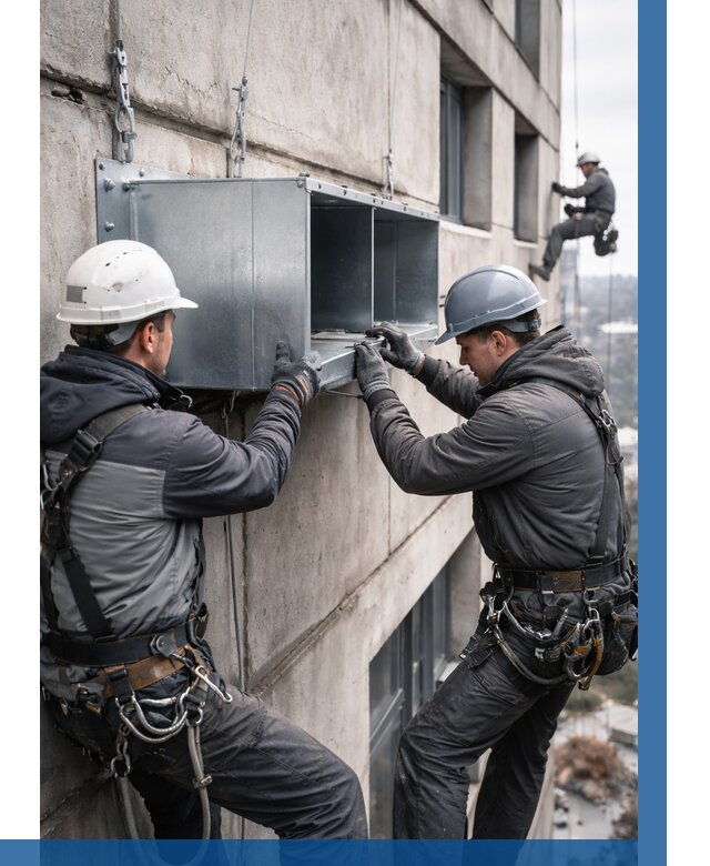 Монтаж вентиляционных коробов в Щёлкове от 3121 р. | ВЫСОТНИК-Щлк