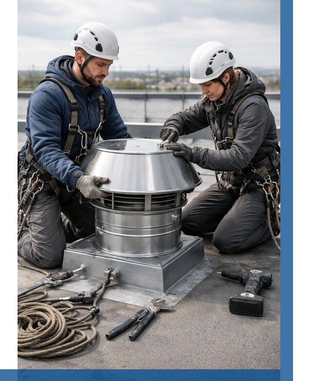 Установка дефлекторов на кровле в Щёлкове от 4681 р. | ВЫСОТНИК-Щлк