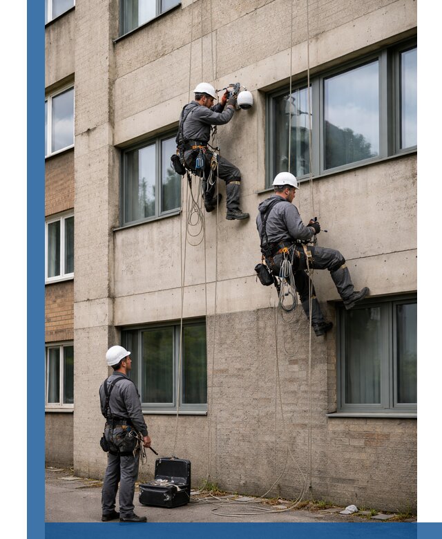 Монтаж фасадных камер видеонаблюдения в Щёлкове под ключ