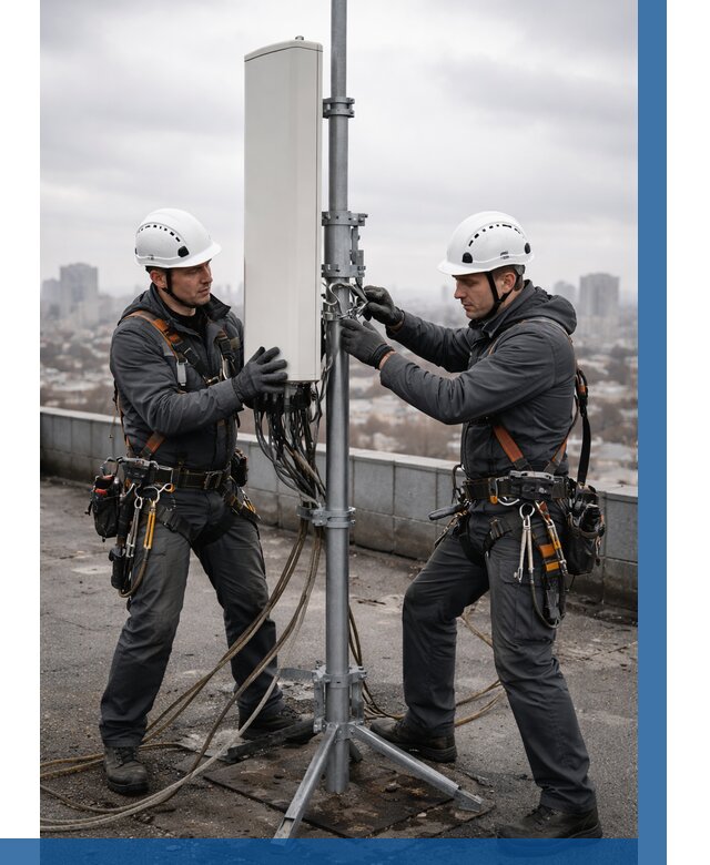 Монтаж антенн связи на крыше в Щёлкове от 8843 р. | ВЫСОТНИК-Щлк