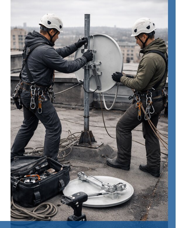 Демонтаж антенн на крыше в Щёлкове от 4681 р. | ВЫСОТНИК-Щлк