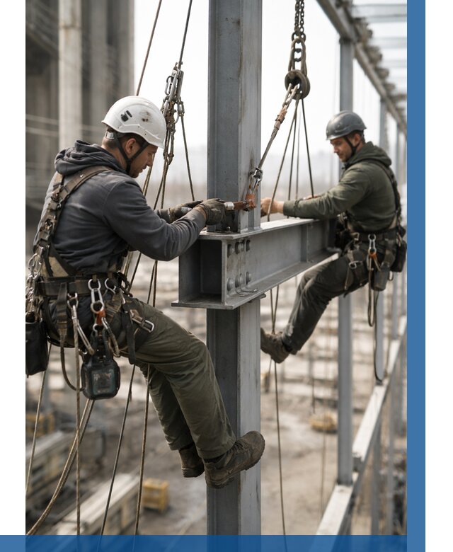 Монтаж металлоконструкций на высоте в Щёлкове от 3641 р. | ВЫСОТНИК-Щлк