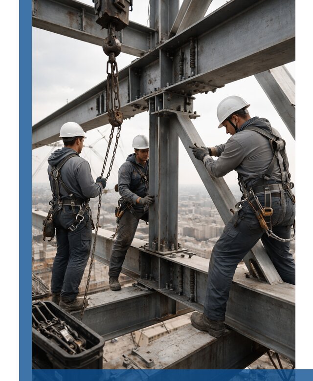 Профессиональный монтаж металлоконструкций на высоте в Щёлкове