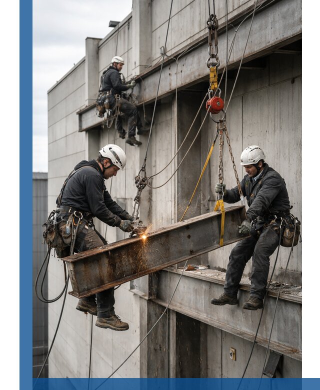 Демонтаж металлоконструкций на высоте в Щёлкове под ключ