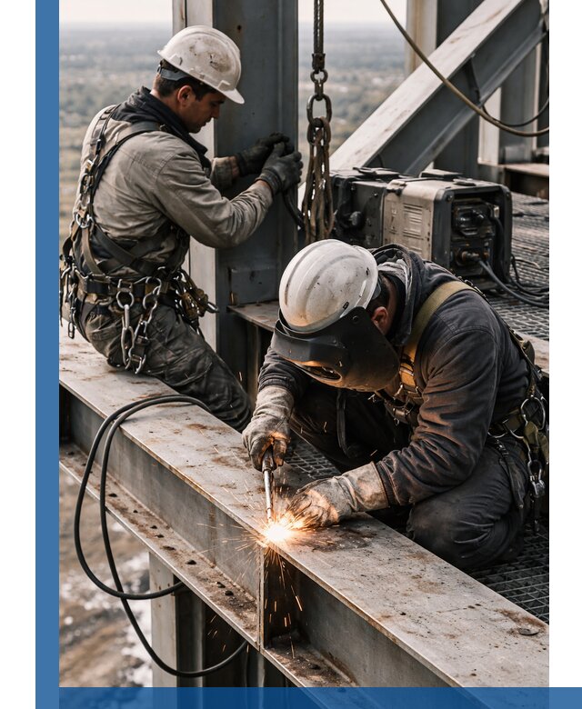 Высотные сварочные работы в Щёлкове для промышленных объектов